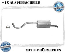 Endschalldämpfer Skoda Roomster 1.2 47/57KW Auspuff Endtopf Schelle