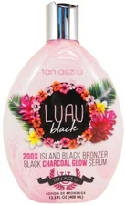Tan Asz U LUAU BLACK Tanning Lotion with 200X Island Black Bronzer 13.5 oz
