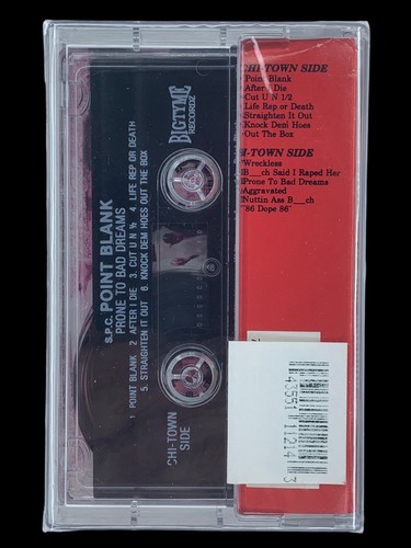 SEALED, Point Blank – Prone To Bad Dreams, 1st edition, audio cassette, US, 1992 - Picture 2 of 3