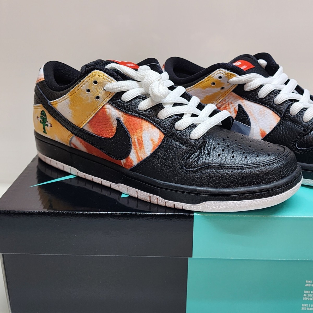 Nike SB Dunk Low Raygun Tie-Dye Black ナイキ ダンク レイガン Nike SB Dunk Low Tie-Dye Raygun Black Men's Size 9.5 New