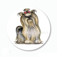 Maltese Shih Tzu Dog Favors Scrapbook Stickers Dog Envelope Seals