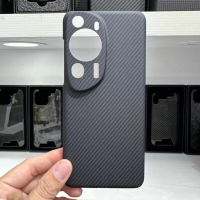 Genuine Carbon Fiber Slim Shockproof Case Back Cover for Huawei P60 Pro/ P60 Art