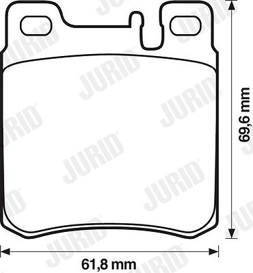 Plaquettes de frein JURID 571722J pour Mercedes-Benz CLK Décapotable