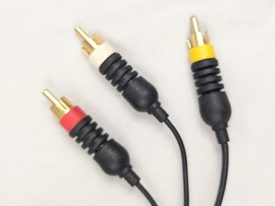 Cable de Video Oficial Microsoft Xbox Original RCA AV - OEM Auténtico Probado Foto 3 de 4