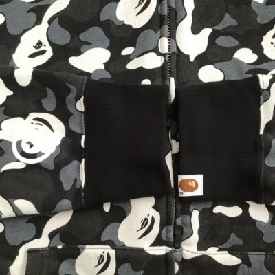 DSMG Store Camo BAPE Separate shark full zip hoodie A Bathing Ape