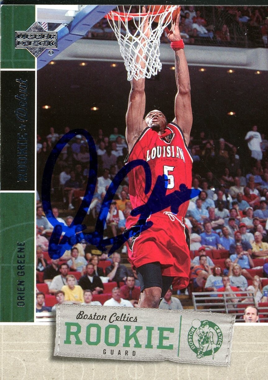 2005-06 Upper Deck ORIEN GREENE Signed Card autograph AUTO CELTICS RC