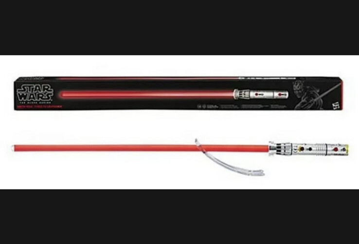HASBRO STAR WARS BLACK SERIES EP1 DARTH MAUL FORCE FX LIGHTSABER RED