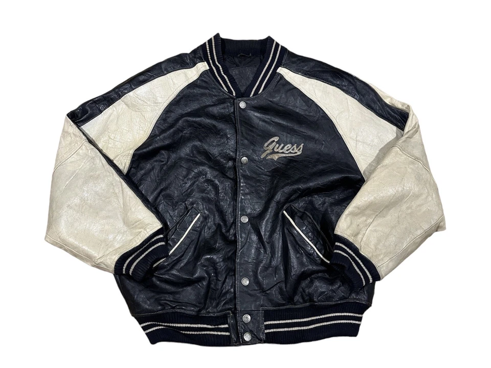 90s Guess Leather jacket vintage size L - Bild 4 von 4