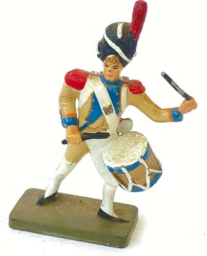 Lot De 4 Soldats De Plomb Starlux - Tambour Du Régiment De Napoléon - Figurines Collection