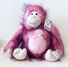 Gund "Ramona" - Pink, Plush Gorilla - 11.5" Seated