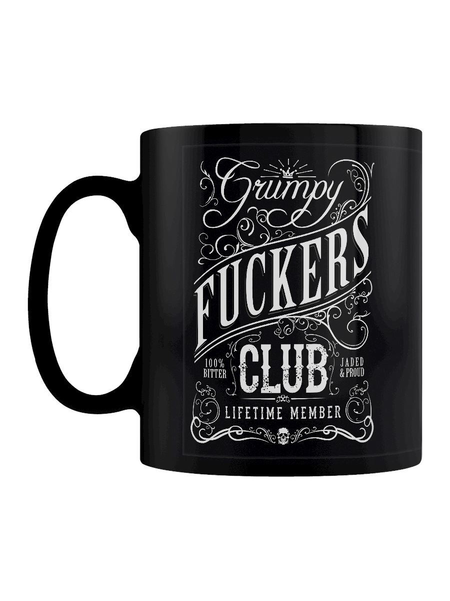 Grumpy F*ckers Club Life Time Member Black Mug