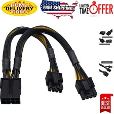 8 Pin PCIe Splitter Cable - Dual 8 Pin Power Adapter for GPU Upgrades, 9-Inch