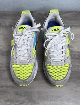 Fila Renno 5RM01987-716 Womens Yellow Leather Lifestyle Sneakers Size 7.5