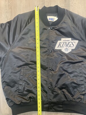 RARE Vintage Los Angeles Kings Chalk Line Satin Jacket Mens