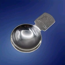 Sterling Silver Royal Commemorative Caddy Spoon by Mappin & Webb Ltd 1969