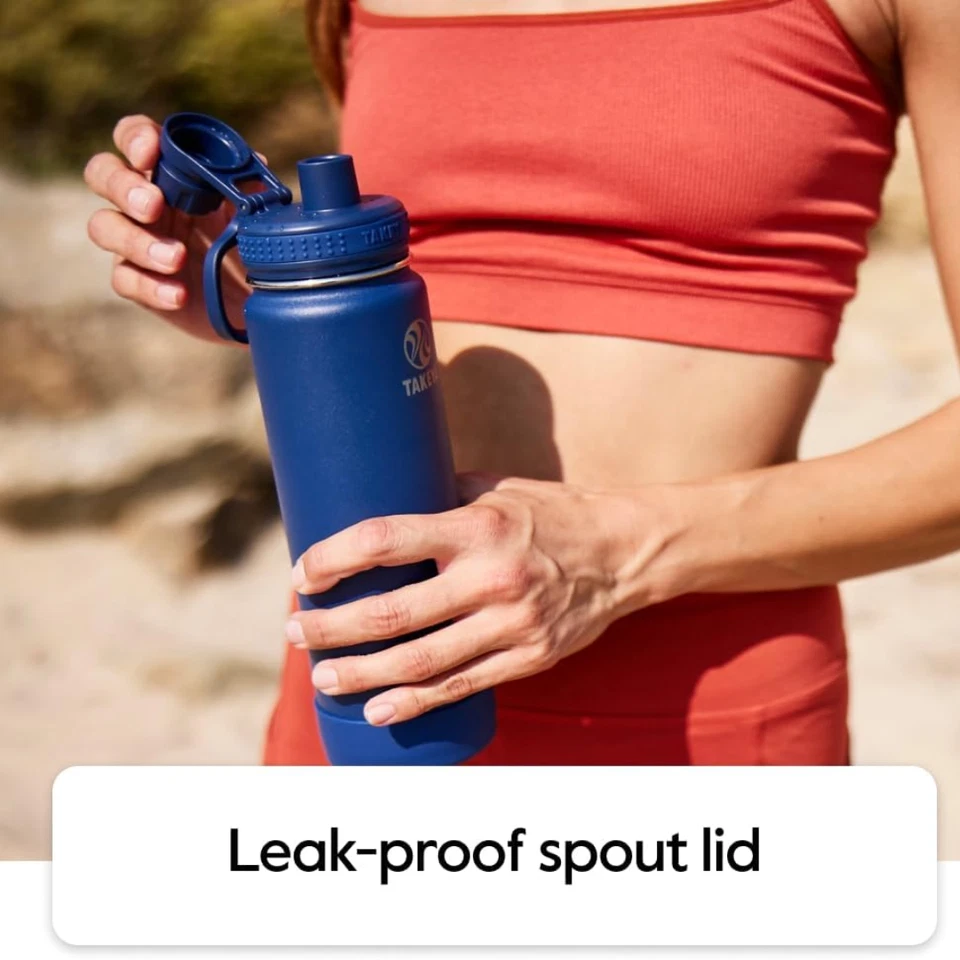 ️Takeya 22oz Actives Insulated Stainless Steel Water Bottle Spout Lid - black - Image 4 of 4