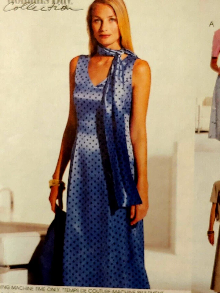 McCalls 3152 petite Dress in Two Lengths Unlined Jacket & Scarfs Size 12-14-16 - Image 2 of 4