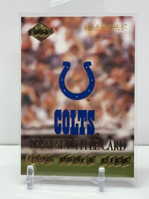 PEYTON MANNING INDIANAPOLIS COLTS TEAM CARD 1998 Edge #74 Draft Pick Redemption