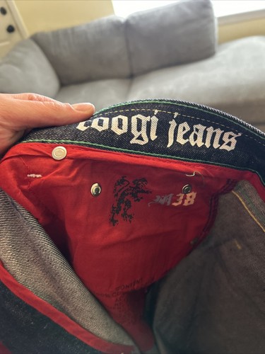 Vintage Y2K Denim Baggy Jeans Size 38x34 Skate Rave Coogi Punk Grunge Wide Leg - Picture 7 of 12