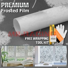 24"x36" Frosted Film Glass Home Bathroom Window Security Privacy Sticker #5019