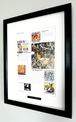 The Stone Roses Framed Genuine Programme Insert-fools gold-waterfall-Ian Brown 