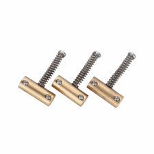Compensated Vintage Style Bridge Brass Saddles Set for Tele Guitar