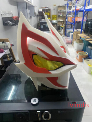 仮面ライダーギーツ MK9 白狐 ヘルメット 3Dプリント 仮面ライダーギーツ MK9 白狐 ヘルメット 3Dプリント