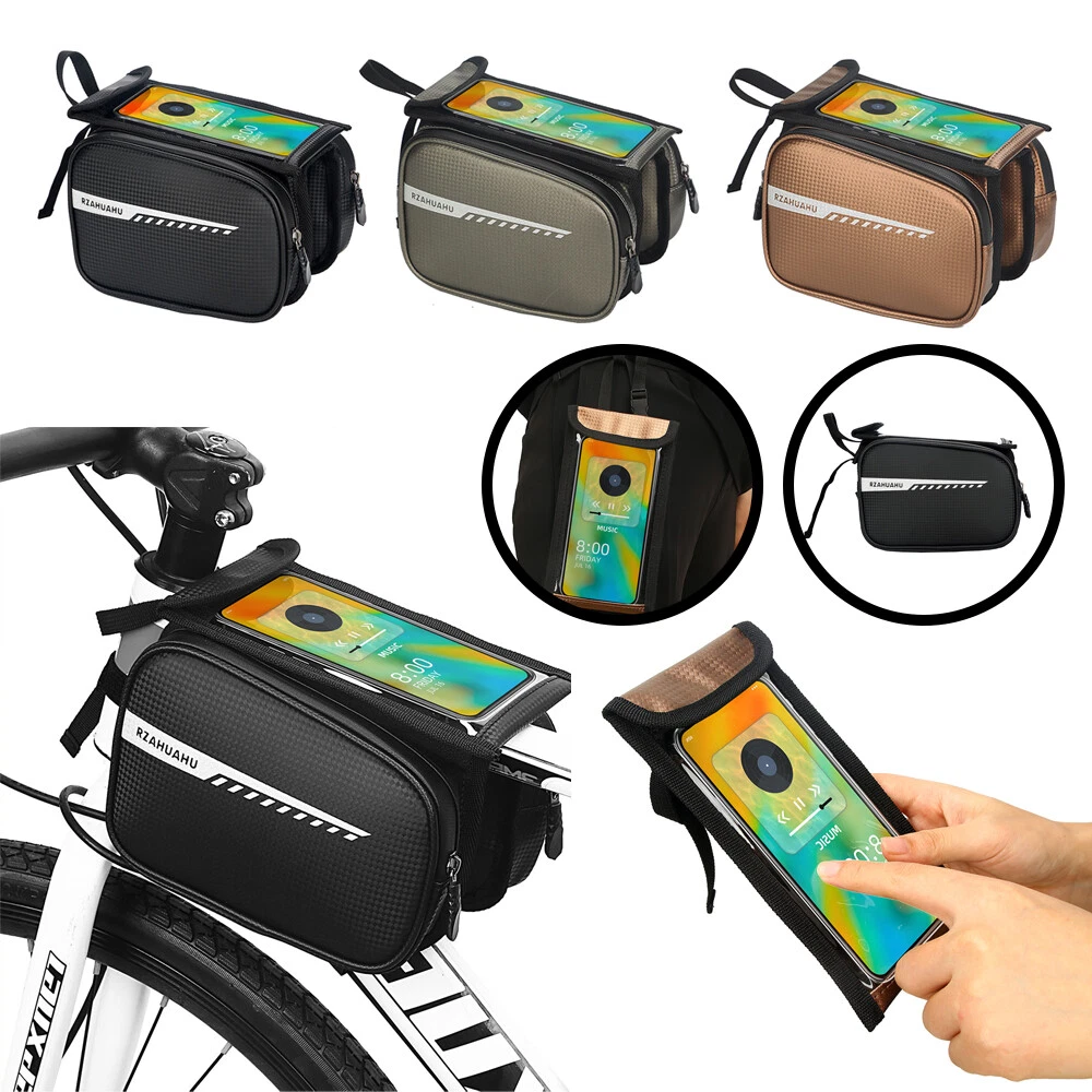 MLD Bike Clear Phone Bag Bicycle Top Tube Bike Pouch Waterproof Bike Storage Bag