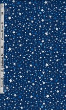 USA Patriotic Navy Tossed Stars by Timeless Treasures bty