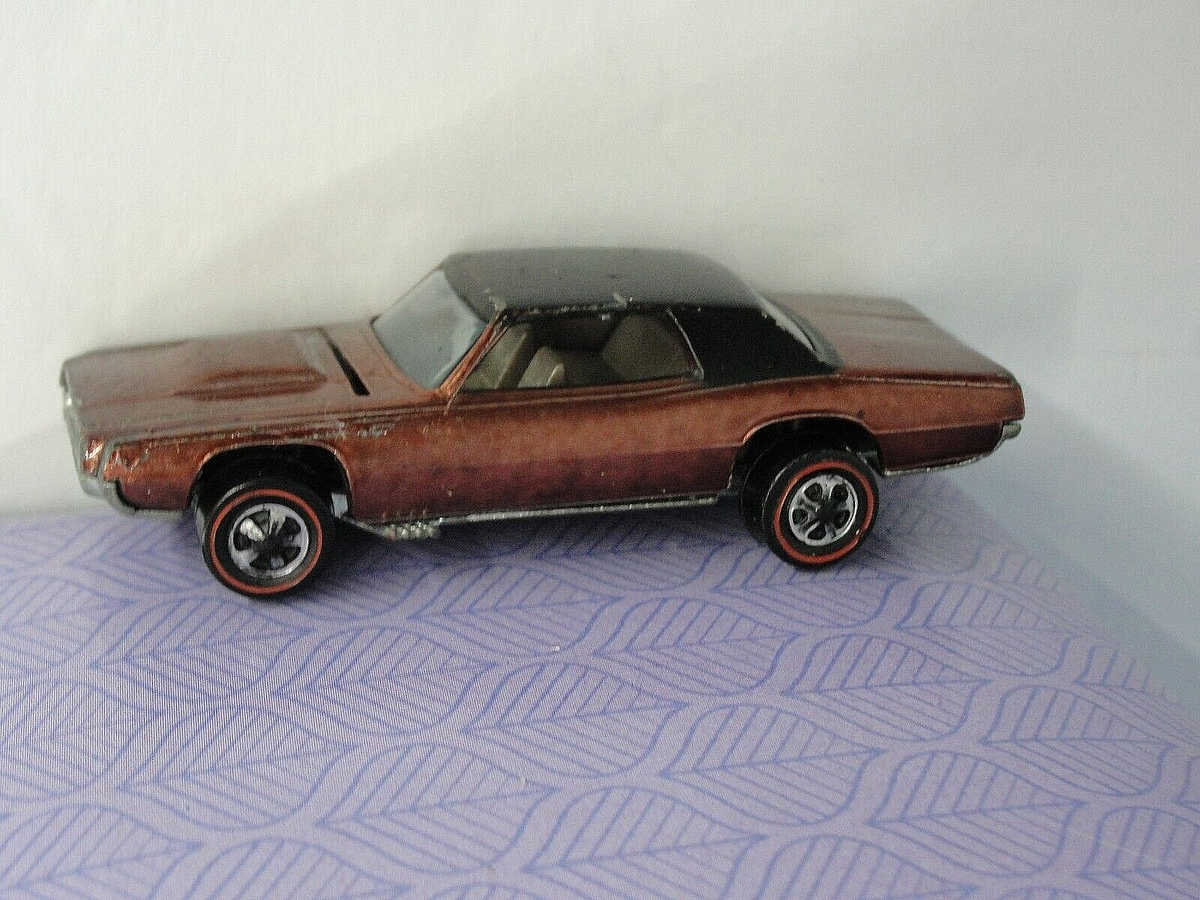 Hot Wheels Redline Custom T-Bird 1967 Copper Gray Int. Black Top