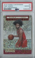 Coby White 2019 20 Panini contenders ROY contenders #7 RC rookie PSA 10