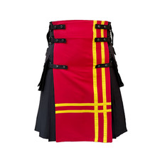 Brand New Red and Black Gothic Hybrid Kilt.