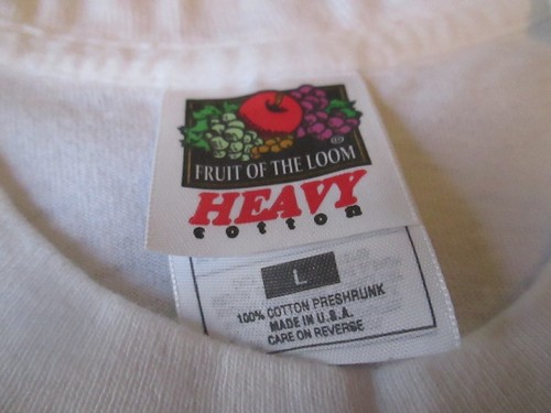 T-shirt vintage anni 90 1996 SURF LAVANDERIA - PROMO bianca L punto singolo USA RARA! - Foto 6 di 6