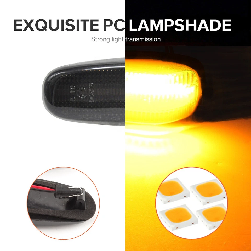 For Mercedes-Benz W638 W414 W670 W901 Dynamic LED Side Marker Turn Signal Light - Image 3 of 4