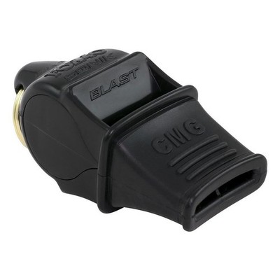 Fox 40 Sonik Blast Whistle and Lanyard Black Black