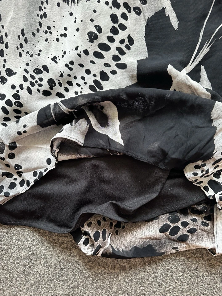 Womens Berkertex Dress, Size 12, Floral, Chiffon, Lined, Stretch, Sleeveless - Image 3 of 4