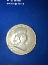 Toned Silver 1955 Franklin 50c Half Dollar | PCGS MS66FBL Gem BU