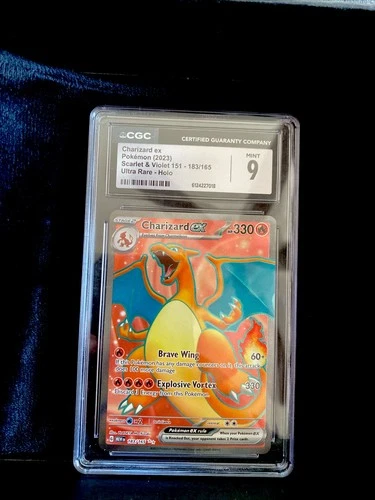 Charizard EX 183/165 Sv: Scarlet & Violet 151 Ultra Rare PSA9