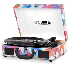 Journey - Bluetooth Suitcase Record Player - Geo 