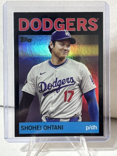 Topps 2025 Archives 1964 Topps Shohei Ohtani #17 Dodgers Black Foilboard