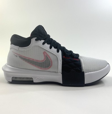 Nike LeBron Witness 8 VIII White Black Mens Size 14 Shoes Sneakers FB2239-103