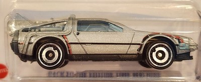 Hot Wheels 1/64 Die Cast Car Back To The Future Time Machine HW Screen Time