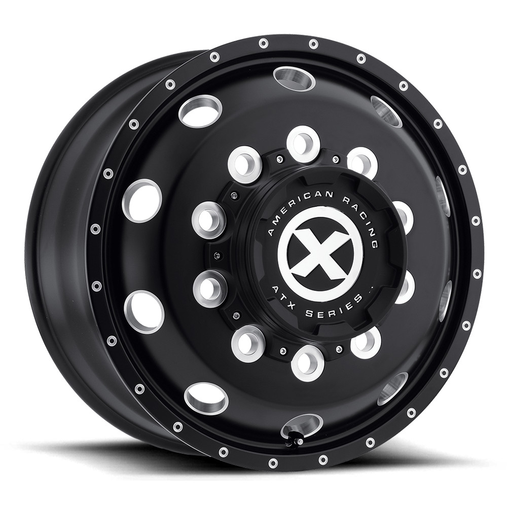 22.5x9 ATX AO400 BAJA Gloss Black Milled - Front Wheel 10x285 (152mm)