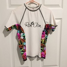 RON JON Womens Medium SWIM SHIRT Rash Guard Water Sports