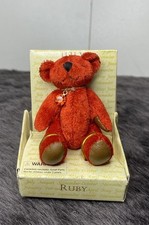 Russ Berrie  Co. Mini Ruby Birthstone Bear