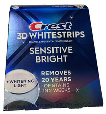 Crest 3D Whitestrips Sensitive Bright 14 Trea...