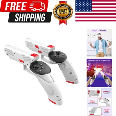 Weighted PistoI Grip VR Stock Controller Accessories for Oculus/Meta Quest 3s...