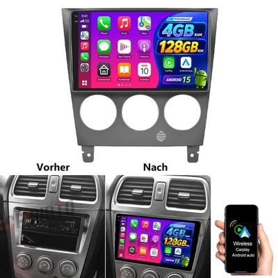 4G+128G Android 15 Autoradio Carplay GPS Navi For Subaru Impreza GD GG 2002-2007