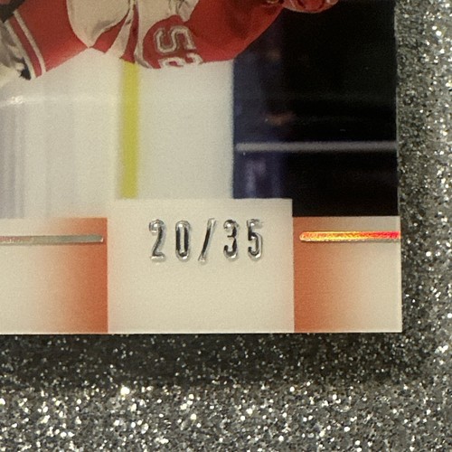 MACKENZIE WEEGAR /35 2024-25 Upper Deck SP Game Used NET CORDS HCN-MW Calgary - Picture 2 of 6
