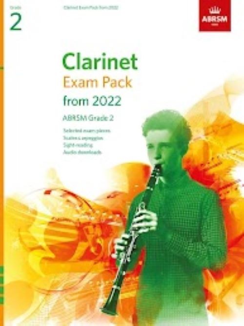 Clarinet Exam Pack fr 2022 ABRSM Grade 2 Music Book - Learn to Play Clarinet  S8
